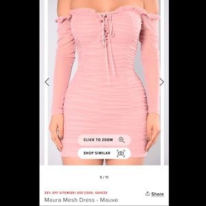 FASHION NOVA "MAURA MESH DRESS"